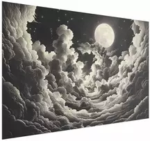 Artgeist Plakatas - Moon and Stars Singing Among the Great Clouds