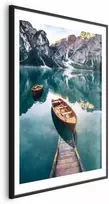 Artgeist Plakatas - Boats in the Dolomites