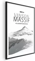 Artgeist Plakatas - The majestic Vinson Massif mountain peak, crown of mountains, mountain landscape