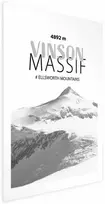 Artgeist Plakatas - The majestic Vinson Massif mountain peak, crown of mountains, mountain landscape