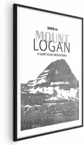 Artgeist Plakatas - The majestic Mount Logan mountain peak, crown of mountains, mountain landscape