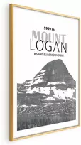 Artgeist Plakatas - The majestic Mount Logan mountain peak, crown of mountains, mountain landscape