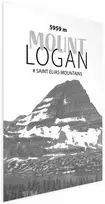Artgeist Plakatas - The majestic Mount Logan mountain peak, crown of mountains, mountain landscape