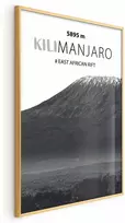 Artgeist Plakatas - The majestic Kilimanjaro mountain peak, crown of mountains, mountain landscape