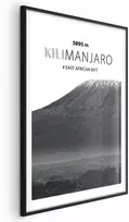 Artgeist Plakatas - The majestic Kilimanjaro mountain peak, crown of mountains, mountain landscape