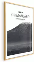Artgeist Plakatas - The majestic Kilimanjaro mountain peak, crown of mountains, mountain landscape