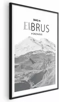 Artgeist Plakatas - Majestic mountain peak Elbrus mountain crown mountain landscape