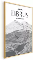 Artgeist Plakatas - Majestic mountain peak Elbrus mountain crown mountain landscape