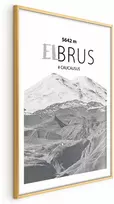Artgeist Plakatas - Majestic mountain peak Elbrus mountain crown mountain landscape