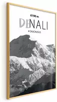 Artgeist Plakatas - Majestic mountain peak Denali mountain crown mountain landscape