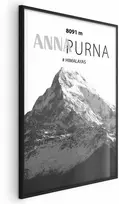 Artgeist Plakatas - Majestic mountain peak Annapurna mountain crown mountain landscape