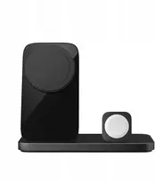 NOMAD Stand One Max - Qi2 belaidis įkroviklis, 25 W trims įrenginiams, suderinamas su „MagSafe“, 4 kartos (karbidas)