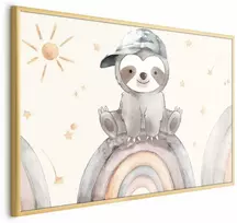 Artgeist Plakatas - Little Animal Among Stars and Rainbows