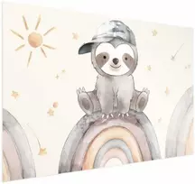 Artgeist Plakatas - Little Animal Among Stars and Rainbows