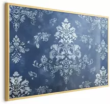 Artgeist Plakatas - Retro Ornament in Worn Blues