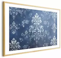 Artgeist Plakatas - Retro Ornament in Worn Blues