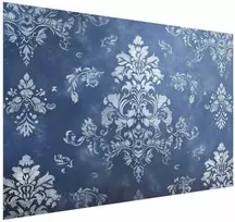 Artgeist Plakatas - Retro Ornament in Worn Blues