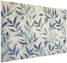 Artgeist Plakatas - Delicate Botanical Motif with Mėlyna Leaves
