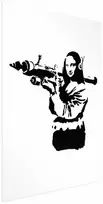 Artgeist Plakatas - Banksy Mona Lisa with Rocket Launcher