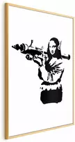 Artgeist Plakatas - Banksy Mona Lisa with Rocket Launcher