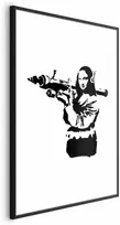 Artgeist Plakatas - Banksy Mona Lisa with Rocket Launcher