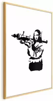 Artgeist Plakatas - Banksy Mona Lisa with Rocket Launcher