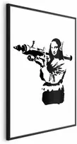 Artgeist Plakatas - Banksy Mona Lisa with Rocket Launcher