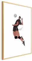 Artgeist Plakatas - Volleyball Player on a Light Background - Illustration