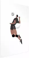 Artgeist Plakatas - Volleyball Player on a Light Background - Illustration