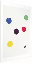 Artgeist Plakatas - Eiffel Tower and Colorful Tennis Balls