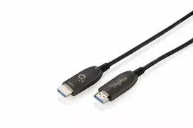 Digitus Kabelis połączeniowy hybrydowy hdmi aoc | hdmi-a męski-męski | hdmi 2.1 | uhd-2 8k@60hz | 48gbps |hdr, earc, hdcp 2.2, cec | 40m