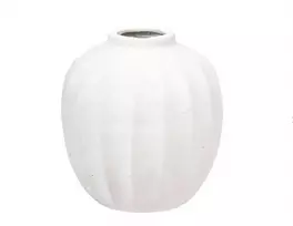 ATMOSPHERA Vaza Amia, H 28 cm, balta