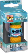 FUNKO POP! Raktų pakabutis: Disney: Lilo & Stitch - Stitch in Pineapple, 4 cm