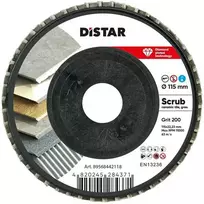 Distar SCRUB deimantinis žiedlapinis šlifavimo poliravimo diskas plytelėms Ø115 mm #60, #120 ir # 200, Grūdėtumas: 60