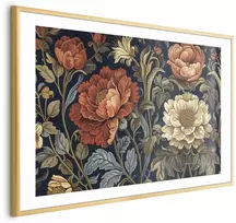 Artgeist Plakatas - Tapestry Large Retro Flowers