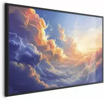 Artgeist Plakatas - Sunset Over a Cloudy Sea: A Wonderful Symphony of Colors