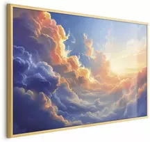 Artgeist Plakatas - Sunset Over a Cloudy Sea: A Wonderful Symphony of Colors