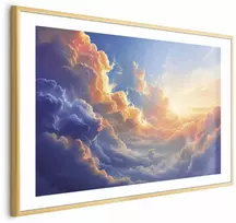 Artgeist Plakatas - Sunset Over a Cloudy Sea: A Wonderful Symphony of Colors