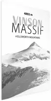 Artgeist Plakatas - The majestic Vinson Massif mountain peak, crown of mountains, mountain landscape