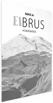 Artgeist Plakatas - Majestic mountain peak Elbrus mountain crown mountain landscape