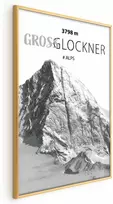 Artgeist Plakatas - Majestic mountain peak Glosslockner mountain crown mountain landscape