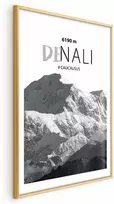 Artgeist Plakatas - Majestic mountain peak Denali mountain crown mountain landscape