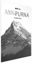 Artgeist Plakatas - Majestic mountain peak Annapurna mountain crown mountain landscape