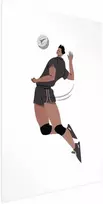 Artgeist Plakatas - Volleyball Player on a Light Background - Illustration