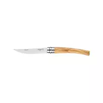 Peilis plonais ašmenims dežutėje Opinel Case N10 Slim Olive Mirror Blade