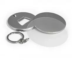Raktų pakabukas - Dviejų Pusių Raktų Žiedas Su Atidarytuvu 58mm, 50 vnt ARGO Juodas