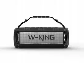 W-KING D8 wireless Bluetooth garsiakalbis – juodas and sidabrinis