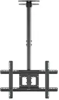 ONKRON lubinis laikiklis televizoriui, 32"-80" (iki 68 kg), pasukamas-pakreipiamas, juodas