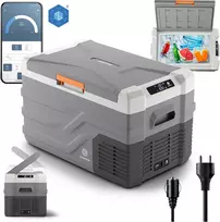 peme automobilinė šaldymo dėžė su LCD, 26,8 l, 12 V / 24 V/230 V, Quest 30