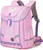 Amythe ergonomiška mokyklinė kuprinė vaikams, vandeniui atspari, 18 l, rožinė, BP120440